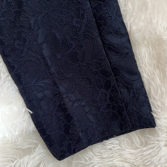 Elegant Navy Blue Women's Pants - Picture 5 of 7